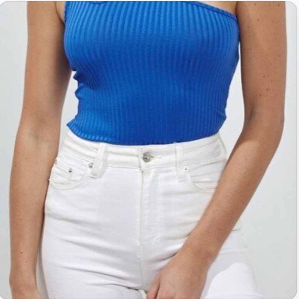 BLUE BLUSH Cutout Bodysuit